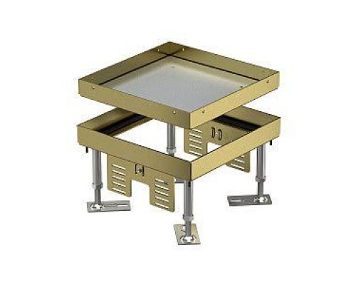 Рамка кассетная RKN2 ном. размер 4 200х200мм MS 20 латунь OBO 7409004