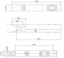 Разъем 110C-C-1P (1-парн. 110 типа) Hyperline 15511
