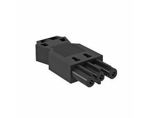 Разъем 3п Modul45connect вилка 16А 250B BT-S GST18i3p SW черн. OBO 6108056