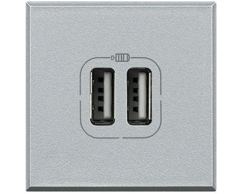 Разъем для зарядки 2хUSB Axolute алюм. Leg BTC HC4285C2