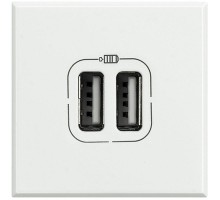 Разъем для зарядки 2хUSB Axolute бел. Leg BTC HD4285C2
