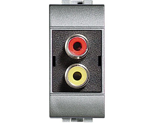 Разъем двойн. типа RCA под зажим тюльпан Leg BTC NT4269R