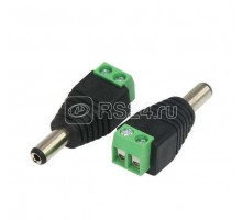 Разъем питания 2.1х5.5х10мм с клемм. колод. (уп.50шт) Rexant 14-0314