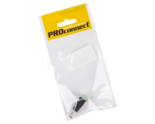 Разъем питания штекер 2.1х5.5 с клеммной колодкой (инд. упак.) PROCONNECT 14-0314-4-7