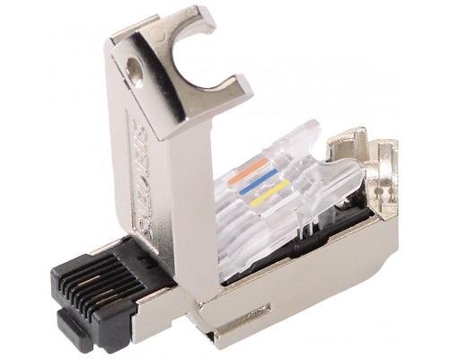 Разъем розеточный SIMATIC NET IE FC RJ45 PLUG 145 RJ45 для подключения к INDUSTRIAL ETHERNET в высокопрочн. метал. корпусе; отвод кабеля под углом 145град. Siemens 6GK19011BB300AA0