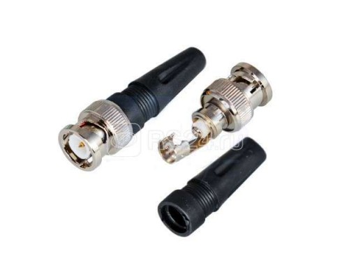 Разъем штекер BNC под винт с колп. (02-001) (уп.50шт) REXANT 05-3071