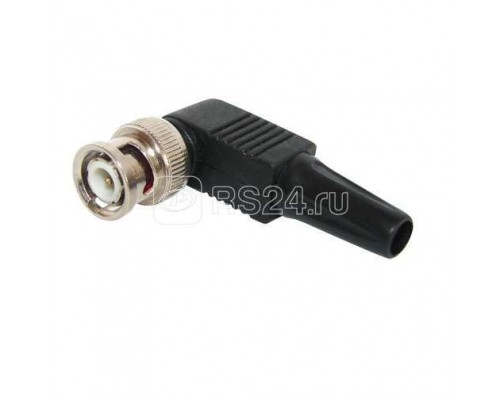 Разъем штекер BNC под винт с колп. угловой (02-002) (уп.50шт) REXANT 05-3072