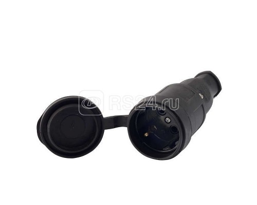 Разъем штепсельный с заглушкой каучук LEZARD 106-0400-0102/102