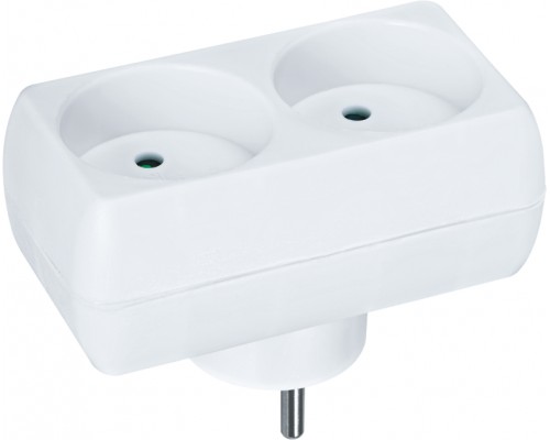 Разветвитель 2 гнезда без заземл. 94 671 NAD-L-2X-C-WH Navigator 94671