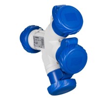 Разветвитель тройной 16А IP67 220В 2PT 50 E SchE PKZM709