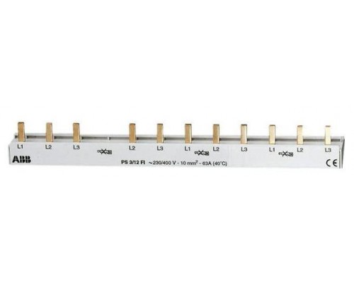 Разводка шинная 3ф PS3/12FI Comp(PIN) 12мод. 63А диф. ABB 2CDL230002R1012