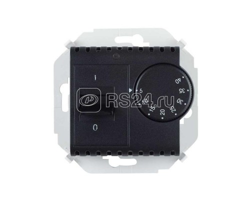Регулятор для теплого пола с зондом 16А 230В 3600Вт 5-40град. IP20 графит Simon 1591775-038