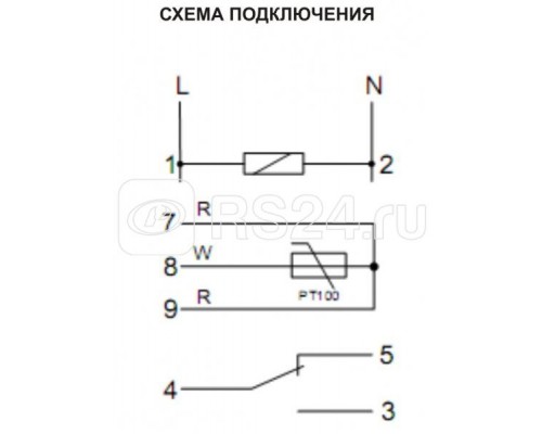 Регулятор температуры CRT-05 (от -100 до +400 град.C; микропроцессорный; многофункц.; ЖКИ индикация; с возможностью подкл. выносного датчика РТ100; монтаж на DIN-рейке 35мм 230В AC 16А 1P IP20) F&F EA07.001.010