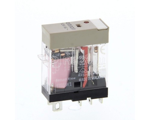 Реле G2R1SNAC120SBYOMB 1п светодиод. индикатор 120В AC 10А Omron 125343
