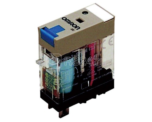 Реле G2R1SNDI24DCSNEW 1п светодиод. индикатор диод и тест. кнопка 24В DC 10А Omron 125358