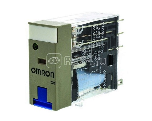Реле G2R2SNIDC6SBYOMB 2п светодиод. индикатор и тест. кнопка 6В DC 5А Omron 125378