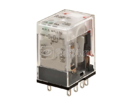 Реле MY-GS DPDT MY2NGSDC12BYOMZ светодиод. индикатор 12В DC Omron 686138