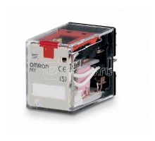 Реле MY-S 4PDT MY4IN-CR 220/240AC(S) ветодиод. индикатор блок. тест. кнопка встроен. CR-цепочка 220/240В AC Omron 113963