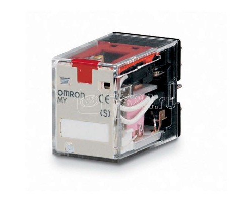 Реле MY-S DPDT MY2IN220240ACS светодиод. индикатор блок. тест. кнопка 220/240В AC Omron 156658