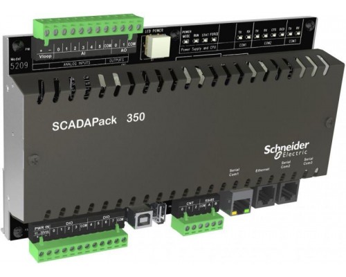 Реле SCADAPack 350 RTU 4 поток/GT IEC61131 2 A/O SchE TBUP350-1W21-AA10S