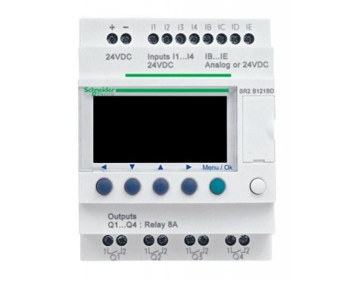 Реле ZELIO LOGIC 6ВХ/4ВЫХ 100-240V SchE SR2B121FU