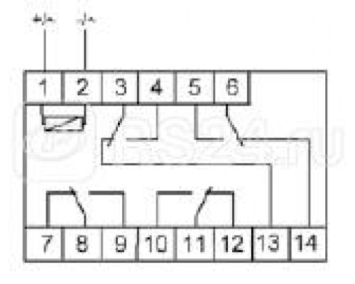 Реле электромагнитное PK-4P 12 F&F EA06.001.012