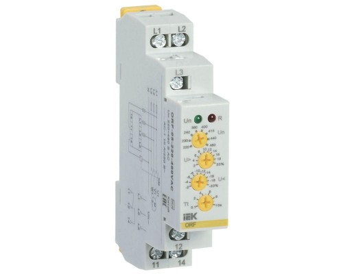 Реле фаз ORF 05 3ф 220-460В AC ИЭК ORF-05-220-460VAC