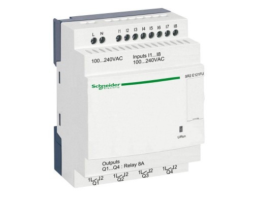 Реле интелект. компактное zelio logic 8вх/4вых. питание 100-240В Sche SR2E121FU
