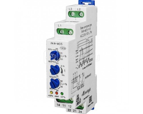 Реле контроля фаз РКФ-М05-1-15 AC400В УХЛ4 Реле и Автоматика A8302-16934683