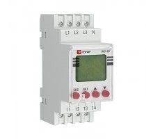 Реле контроля фаз с LCD дисплеем RKF-2S (с нейтралью) EKF rkf-2s