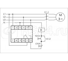 Реле контроля и наличия фаз CZF-311 (3х400/230+N 8А 1Р IP20 регул. порога откл.) F&F EA04.001.006