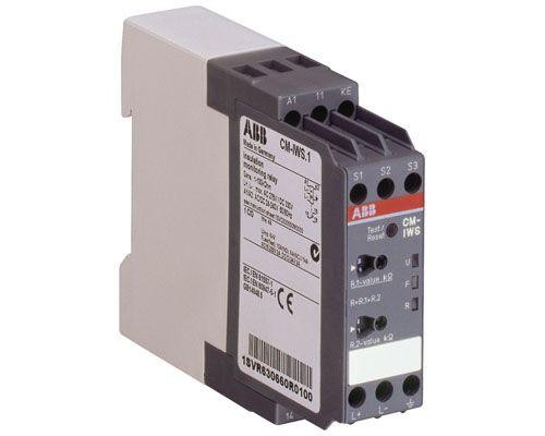 Реле контроля сопротивления изоляции CM-IWS.1P (1-100кОм) Uизм=250В AC/300В DC пруж. клеммы ABB 1SVR740660R0100