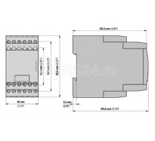 Реле контроля состояния изоляции 0-400V AC 0-600V DC 1-100 кОм EMR6-R400-A-2 EATON 184774