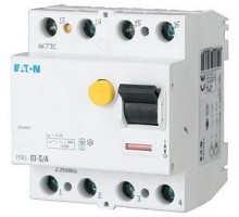 Реле контроля токов утечки 4п 0.1А (АС/DC) 5кА PFR3-1-S/A EATON 235867