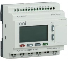 Реле логическое PLR-S. CPU1004(R) 220В AC с экраном ONI PLR-S-CPU-1004R-AC-BE