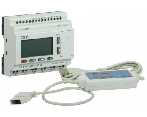 Реле логическое PLR-S. Стартовый набор 220В AC ONI PLR-S-STK-1206R-AC-BE