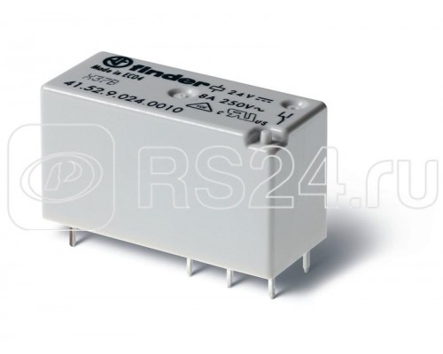Реле миниатюрное 2CO 8А 24В DC FINDER 415290240010