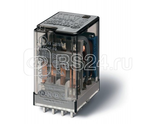 Реле миниатюрное общего назначения PCB 4CO 7А AgNi FINDER 551490240000