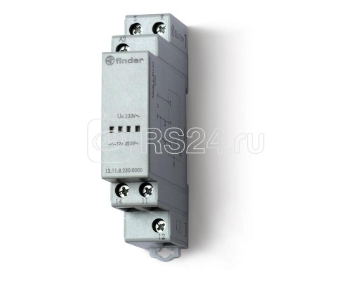 Реле модульное электронное вызывное со сбросом 1CO 12А 230В AC 17.5мм IP20 FINDER 131182300000PAS