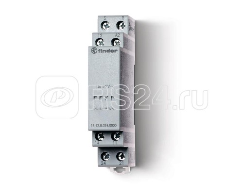Реле модульное электронное вызывное со сбросом 1CO + 1NO 8А 12В AC/DC 17.5мм IP20 FINDER 131200120000PAS