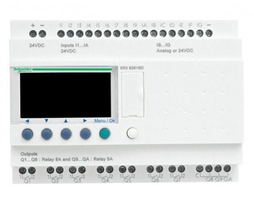 Реле модульное интелект. Zelio Logic 16вх/10вых питание 12В SchE SR3B261JD