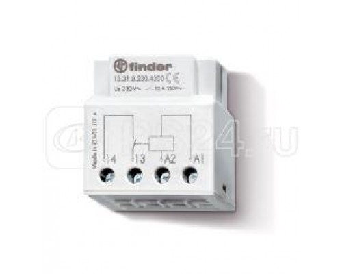 Реле моностабильное промежут. 1NO 12А 12В AC монтаж в коробке IP20 FINDER 133180124300PAS