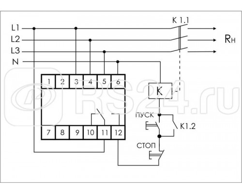 Реле напряжения CP-730 (DIN-рейка 3х400/230 + N 8А IP20) F&F EA04.009.004