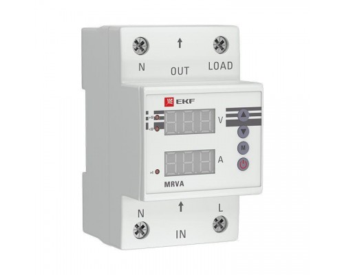 Реле напряжения и тока с дисплеем MRVA 25А PROxima EKF MRVA-25A