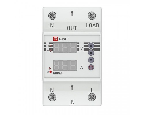 Реле напряжения и тока с дисплеем MRVA 40А PROxima EKF MRVA-40A