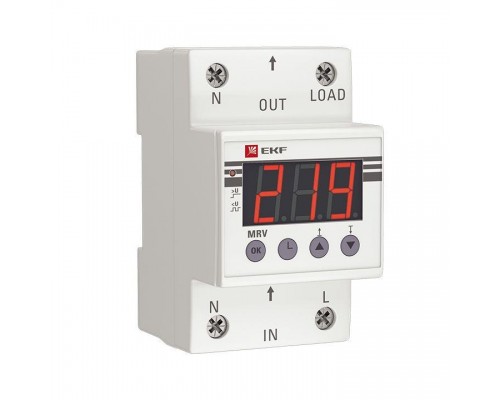 Реле напряжения с дисплеем MRV 50А PROxima EKF MRV-50A