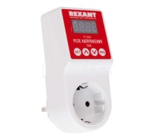 Реле напряжения «вилка-розетка» c дисплеем 16А Rexant 10-6040