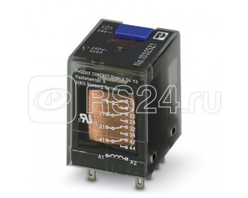 Реле одиночное REL-IR-BL- 24DC/4X21 (уп.10шт.) Phoenix Contact 1032521