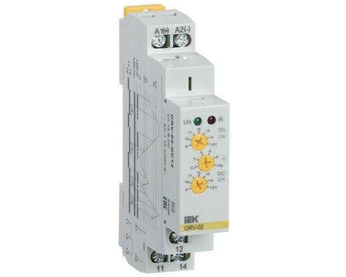 Реле повышения напряжения ORV 1ф 12В DC ИЭК ORV-02-DC12
