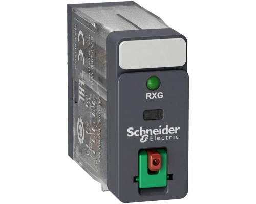 Реле промежуточное 5А 2СО~220В кнопка+LED SchE RXG22M7